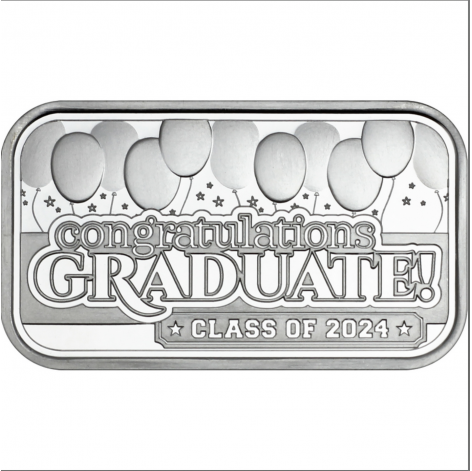 Congratulations Graduate! Class of 2025 1oz .999 Fine Silver Bar