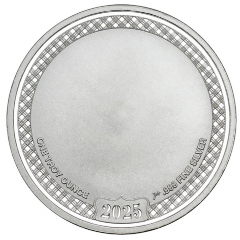 Wedding Couple 1oz .999 Silver Medallion Dated 2025