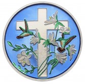 Religious Cross 1oz .999 Silver Medall...