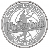 Volleyball 1oz .999 Silver Medallion