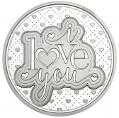 I Love You Valentine 1oz .999 Silver M...