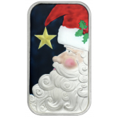 Enameled Santa Claus Looking to the St...