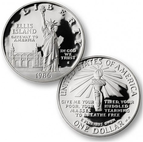 1986-S Statue of Liberty Two Coin Proof Set