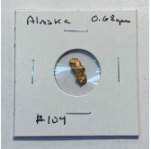 Gold Nugget #104 – nugget 0.68 grams